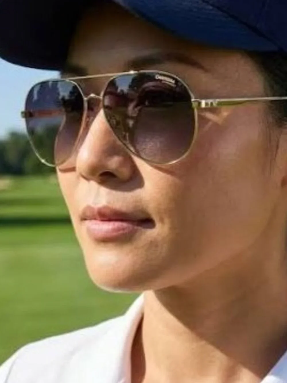 CARRERA 3005/S 0RHL 9O Sunglasses Gold Aviator Frame, Grey Lenses